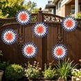 thumbnail image 4 of 3D Flower Shape Metal Wall Art for Outdoor Garden, Tool Free Installation Horticultural Decoration, Vibrant Courtyard Fence and Balcony Wall Ornament, 4 of 7