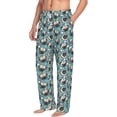 thumbnail image 2 of Daiia PUG HEAD And Flower Men's Sleep Pant with Pockets and Drawstring,Pajama Pants-Large, 2 of 9
