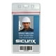 Sicurix Sealable Cardholder, Vertical, 2.62 X 3.75, Clear, 50/Pack