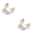 thumbnail image 4 of Sandalias con Purpurina Sonducket para Niñas Cuñas de Ballet Plata 26/17.5 cm 2Conjunto, 4 of 6