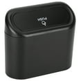 thumbnail image 1 of Bote De Basura Para Coche, Contenedor De Basura Colgante Portátil Con Tapa, Accesorio Interior Del Vehículo, Color Negro, 1 of 7