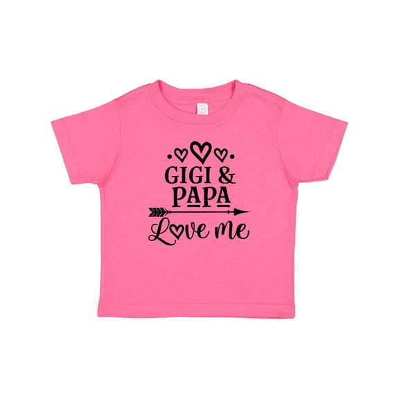 Inktastic Gigi and Papa Love Me Girls Baby T-Shirt