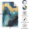 thumbnail image 3 of GZHJMY Blue Gold Marble Kitchen Towels 18x28inch Ultra Soft Absorbent Quick Drying Kitchen Dish Towels Washable Cleaning Cloths Hand Towels Tea and Bar Towels, 1 Pack, 3 of 7