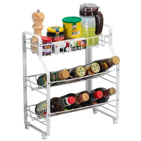 

Heiheiup Kitchen Condiment Multi-Functional Rack Collection Supplies Three-Storey Rack Gadgets for Home to Make Life Easier