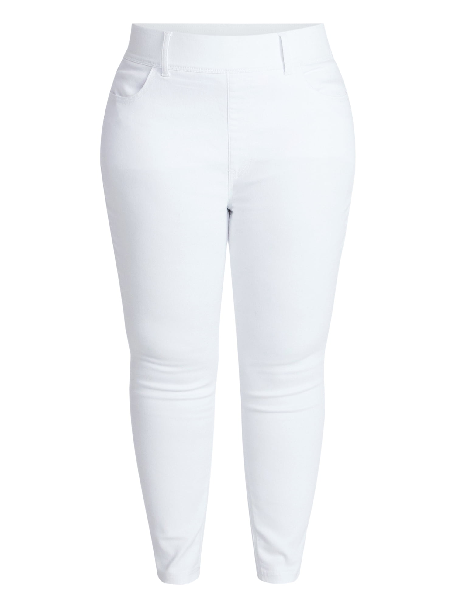 Terra & Sky Women's Plus Size Pull On High Rise Skinny Jeggings, 28" Inseam, Sizes 0X-4X