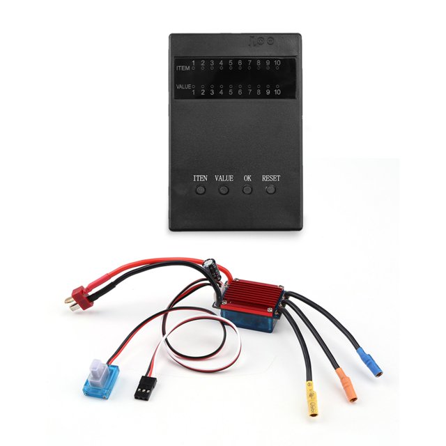 Amdohai 25A Brushless ESC Electric Speed Control Waterproof with Program Card for 1/14 1/16 Remote