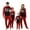 Christmas 03, variant on Family Matching Christmas Pajamas – Black Tops with Red Sleeves & Festive Holiday Prints, Black and Red Plaid Pants for Women, Men, Couples