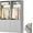 Gray, variant on Aheaplus Set of 2 Closet Systems: 6 Wood Drawers + 2 Hanging Rods + 2 Shelves, Freestanding Walk-in Closet Organizer, 48x15x80 Inch, Heavy Duty, White