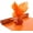 Orange, variant on Red cellophane wrap roll, 16-inch x 100-foot semi-transparent colored cellophane wrapping paper, suitable for gift baskets,DIY art and craft decoration, etc. - Red