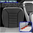 thumbnail image 6 of Car Seat Cushion Pad, 20''×18'' Comfort Car Seat Protector with 1.2" Thick Memory Foam, Driver Seat Cushion Auto Seat Cover with Non-Slip Bottom for Car, Home and Office Chairs (Black), 6 of 6