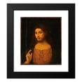 thumbnail image 2 of Follower of Palma il Vecchio 20x23 Black Modern Framed Museum Art Print Titled - Head of Christ (16th Century), 2 of 5