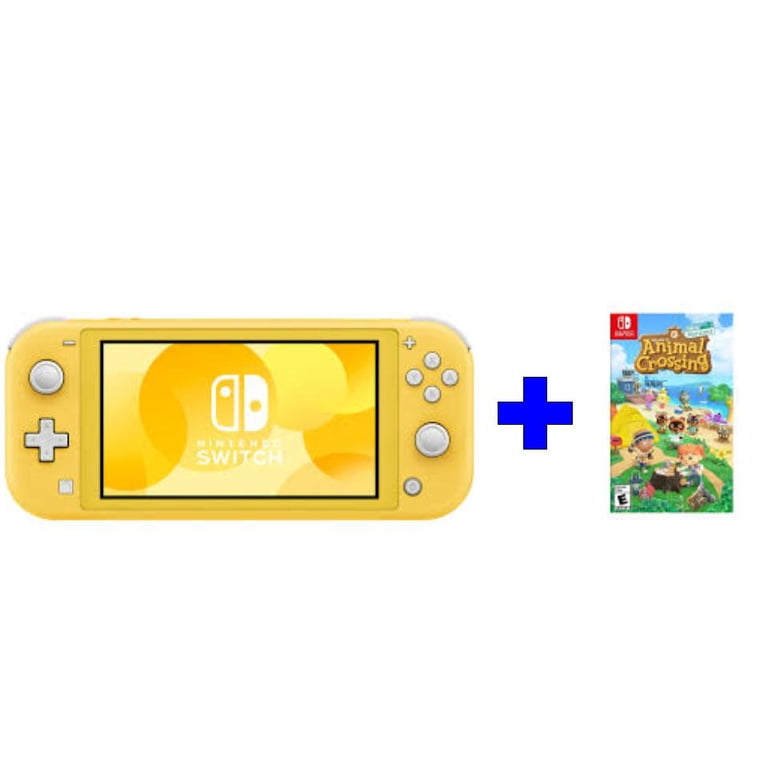 Restored Switch Lite Yellow Edition Bundle with Animal Crossing