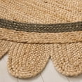 thumbnail image 3 of SAFAVIEH Natural Fiber Archibald Bordered Area Rug, Natural/Olive, 6' x 6' Round, 3 of 7