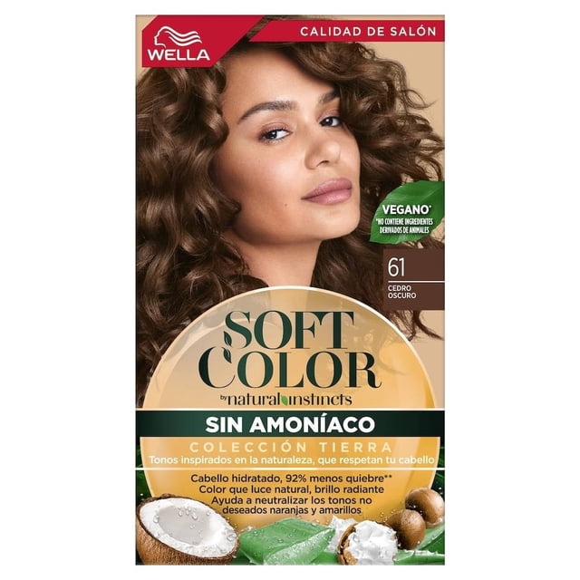 Tinte para cabello Soft Color Semipermanente 61 cedro oscuro