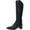 Black, variant on Cole Haan Womens GO TO BLOCK Leather Block Heel Knee-High Boots