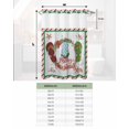 thumbnail image 6 of No Hook Shower Curtain with Snap in Liner, Merry Christmas Wreath Colorful Slippers Seashells Hotel Shower Curtains for Bathroom, Washable Shower Curtain Liner Set with Mesh Top Window, 36"x78", 6 of 6