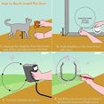 thumbnail image 5 of Puerta para mascotas Puerta con ventana para perros Puerta redonda transparente abatible con cerradura de 4 vías y kit de revestimiento (D-583-A), 5 of 5