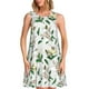 thumbnail image 1 of Balery Lilies Flowers Vestidos de verano para mujer con estampado: vestido holgado sin mangas, vestido playero informal y cómodo para días calurosos., 1 of 7