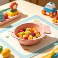 thumbnail image 6 of Linnome Plastic Fish Shaped Bowl Lightweight Portable 6.3x4.92in Stackable Dessert Soup Bowl 4 Colors Dishwasher Safe for Picnic Travel Camping Daily Dining, 6 of 6