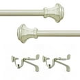 thumbnail image 4 of Achim Buono II Carson Decorative Curtain Rod and Finial, 28" - 48", Off-White, 4 of 4