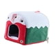 thumbnail image 1 of Nido cálido para loros, cama para acurrucarse, fácil de colgar, accesorios para jaula, forro polar suave Verde, 1 of 9