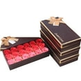 thumbnail image 2 of Xihbxyly Jabón de Baño con Aroma a Rosas, Caja de 18 Piezas con Forma de Corazón Floral, Jabón de Lujo para Un Lavado Rápido de Manos o Un Baño Relajante, Regalo Perfecto para Bodas o Fiestas, Color, 2 of 2