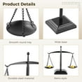 thumbnail image 3 of Vintage Style Metal Balance Scale, Decorative Antique Weight Balancing Scale, Lawyer Scale of Justice, Jewelry Tower Tray, Farmhouse Candleholder, 3 of 6