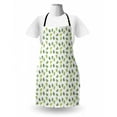 thumbnail image 3 of Jungle Leaves Apron, Palm Leaf Silhouettes Pattern Hawaiian and Beachy Island Theme, Unisex Kitchen Bib with Adjustable Neck for Cooking Gardening, Adult Size, Lime Green Olive Green, by Ambesonne, 3 of 4