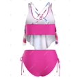 thumbnail image 2 of Además Tamaño de la carcasa Imprimir entrecruzado Cinched baño tankini Rosegal Camisetas sin mangas de talla grande, 2 of 5
