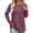 Purple, variant on SNKSDGM Easter Shirt Womens Tops Trendy Xs Women's Solid Color Long Sleeve Round Neck Loose Fit Casual Top Womens Short Sleeve Tops