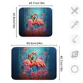 thumbnail image 3 of Flowers Flamingo Dish Drying Mat Microfiber Kitchen Pad Large Counter Absorbent Dish Mats Drainer Rack 18"x24", 3 of 7