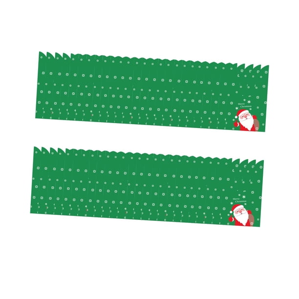 50 bolsas de dulces para fiestas navideñas, bolsas de dulces para bodas, bolsas de almacenamiento para galletas y bocadillos. Verde