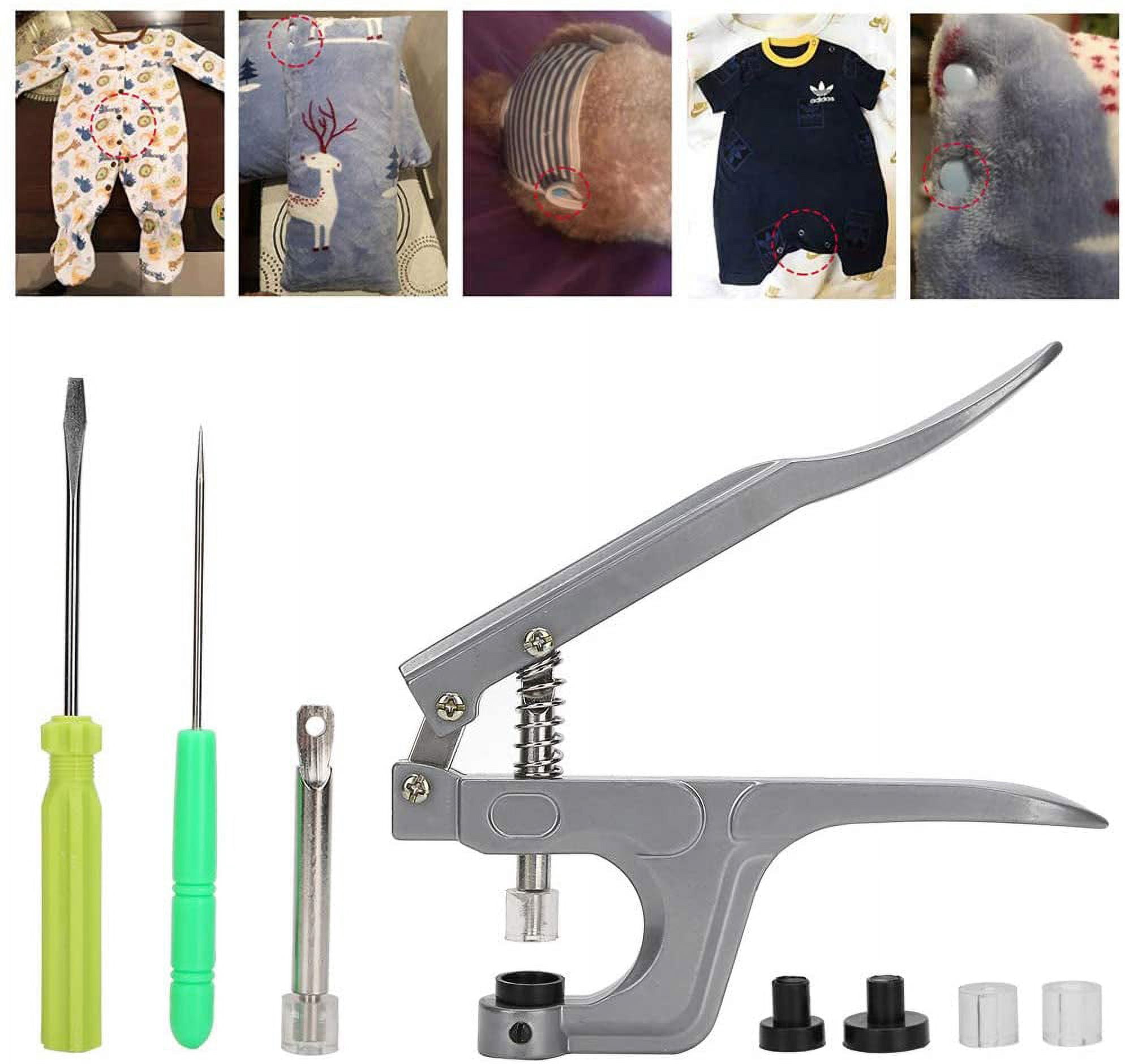 ABCISI Rivet Press, No Disassembly Required Durable Lightweight and Portable Aluminum Material Snap Installation Tool for Leather Crafting for Sewing Clothing