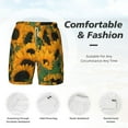 thumbnail image 5 of Lsque Mens Swim Trunks Sunflowers 7 Pattern - Bathing Suit Compression Liner - Beach Swim Shorts Swimwear - (S-3XL) - Stretch Quick Dry -XX-Large, 5 of 9