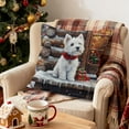 thumbnail image 6 of HCBY Christmas Winter Maltese Decorative Throw Pillow Covers, Dog Terrier Decorative Throw Pillows, Snowflake Porch Outdoor Pillowcase, Sofa Couch Cushion Case Home Decor Gift, 6 of 6