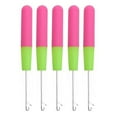 thumbnail image 1 of HILABEE 5 Packs 6in Latch Hook Crochet Hooks For Braids Hair Extension Weave Pink, 1 of 9