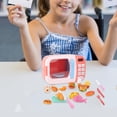 thumbnail image 1 of Juguetes de simulación para niños, juguete educativo de cocina con habilidades motoras finas, juguete de cocina, Mini microondas, regalo de vacaciones 31 Uds., 1 of 10