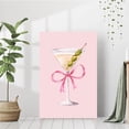 thumbnail image 2 of AVOI Pink Martini Glass Coquette Home Decor Poster Couquette Room Decor Bar Cart Art 80s 90s Y2K Wall Art Modern Home Decor Canvas Wall Art Poster Frame: 16x20in, 2 of 6
