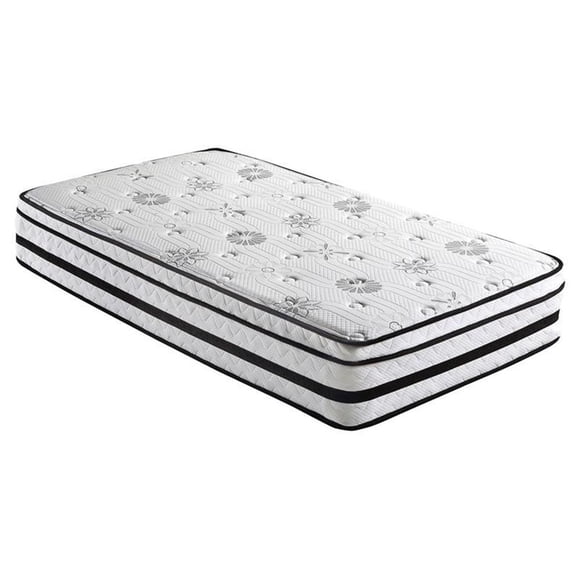 Lexicon Literie Homelegance Matelas Hybride Simple Moderne en Tissu 12 Pouces Blanc