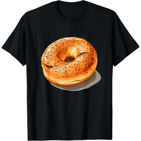 Cool Bagel Costume T-Shirt men and women can wear, black, white, gifts