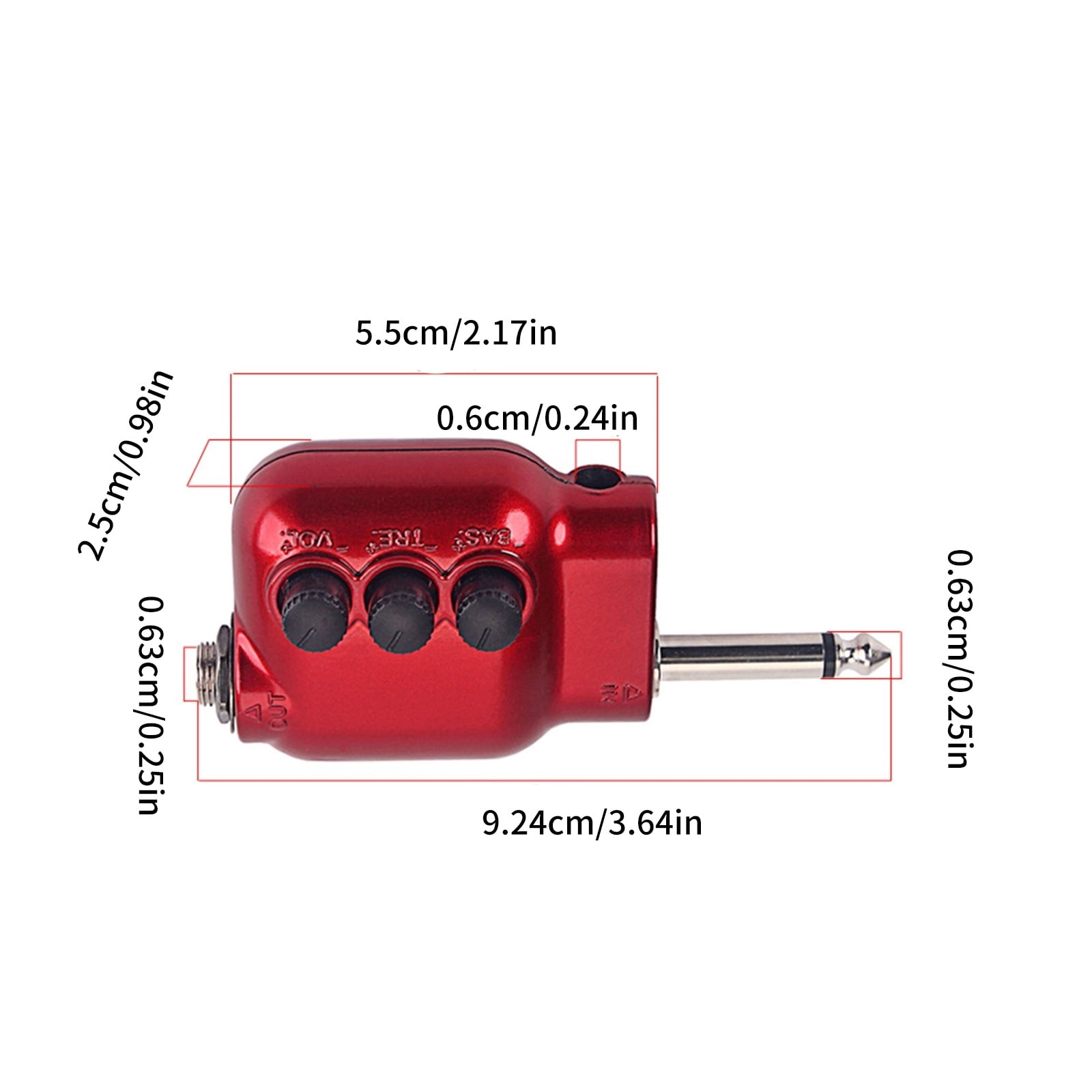 Small Preamplifier Preamp Guitars Pickup EQ Equalizers Preamplifier 6.35mm Plug Acoustic Guitar Preamplifier Enduring