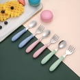 thumbnail image 6 of ACDANC 2026 New 6 Pcs Baby Forks,Metal Toddler Forks,Kids Forks for Self Feeding,Self Feeding Toddler Cutlery Forks,Metal Children'S Forks with Round Handle,Baby Forks for Children Self Feeding, 6 of 7