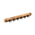 thumbnail image 4 of Lipstore 6 Pool Billiard Stick Holder Storage Stand Wooden Wall Rack with 6 Cue Clips Grilled color, 4 of 8