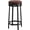 Round Brown, variant on Garvee Counter Height Bar Stools Set of 2, 24-Inch Upholstered Saddle Barstools with Curved Cushions, Easy Assembly PU Leather Bar Chairs for Kitchen Island, Dining Room, Home Bar, White