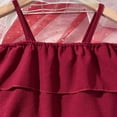 thumbnail image 4 of CUHK Vestido con volantes y tirantes para niños Vestido para niñas Moda de verano para niños Ropa versátil para niños, 4 of 5