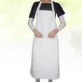thumbnail image 3 of 2 Pcs Tablier de Cuisine Blanc Style Long Tablier Sans Manches Imperméable, 3 of 5