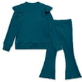 thumbnail image 2 of Millie Loves Lily Girls' Midnight Ribbed Top & Flared Legging Set, Toddler Girls, Size 4T (2-PCS), 2 of 5