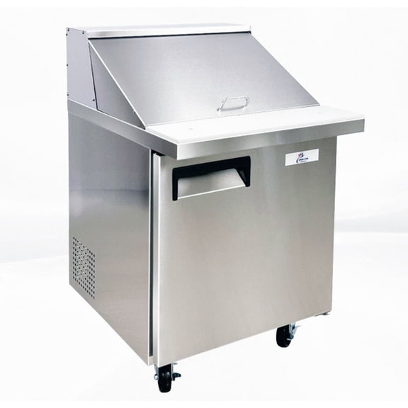 Cooler Depot 27" Wide, 5.7 cu.ft, Refrigerated Sandwich Prep Table, NSF Certified.
