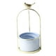 thumbnail image 5 of Maceta de cerámica con forma de flor carnosa con soporte azul, 5 of 9