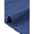 thumbnail image 4 of INSPIRE CHIC Women's Casual Jumpsuit Cotton Linen Adjustable Tie Straps Back Zipper Sleeveless Overalls Small Navy Blue, 4 of 5